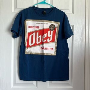NWOT Obey Special Brew T Shirt